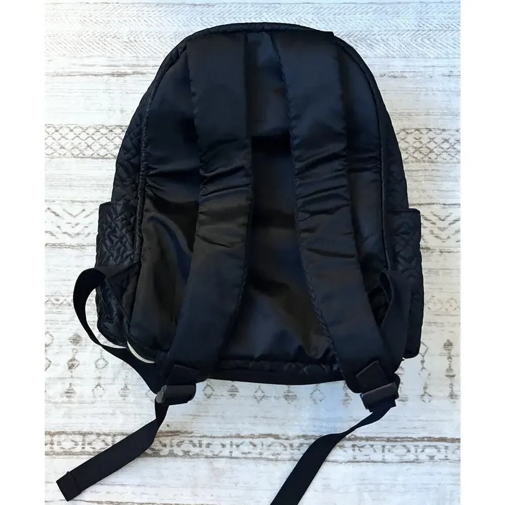 Lokass Women’s Quilted Backpack with Gold Zippers - Stylish Casual Daypack